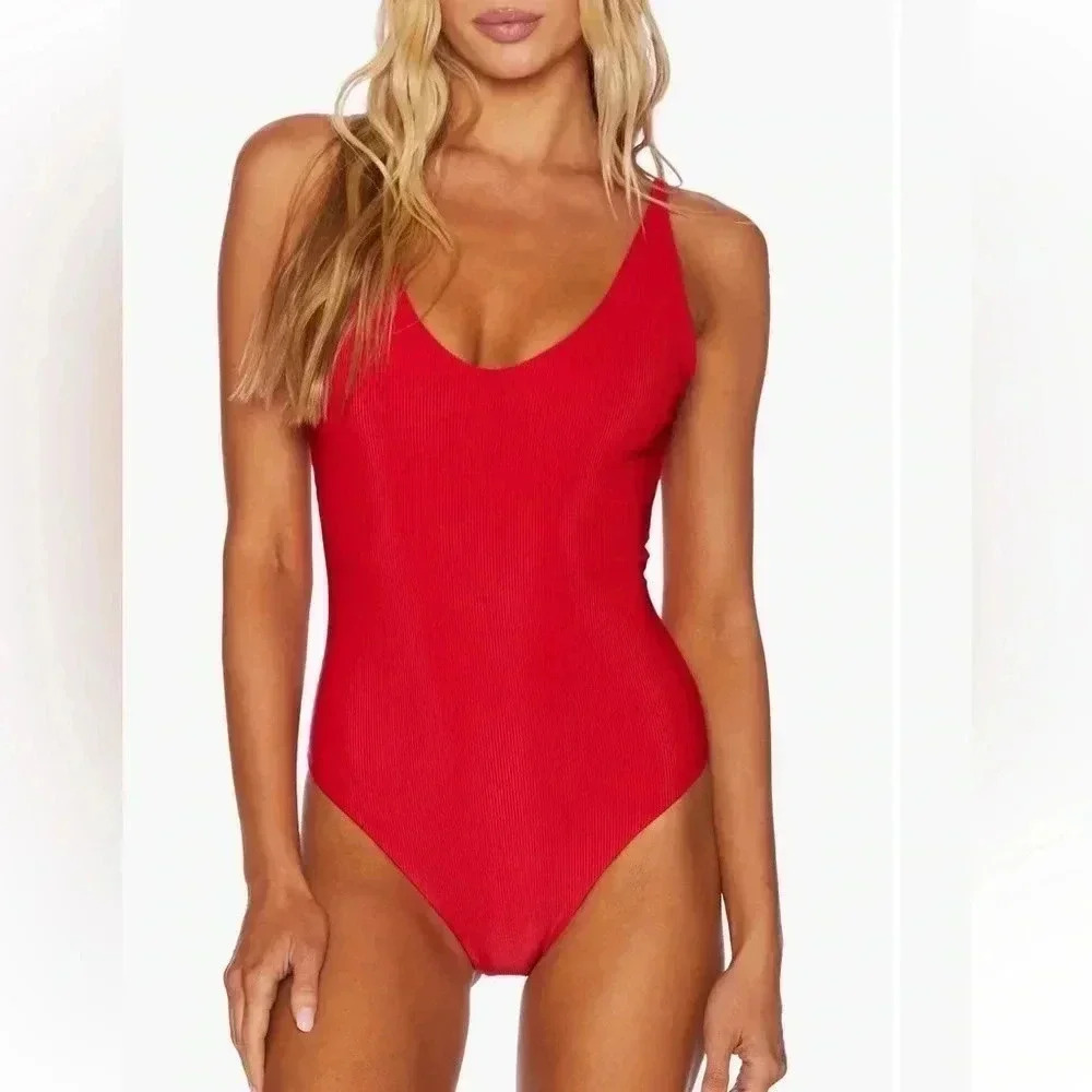 Beach Riot Reese Ribbed One Piece Swimsuit